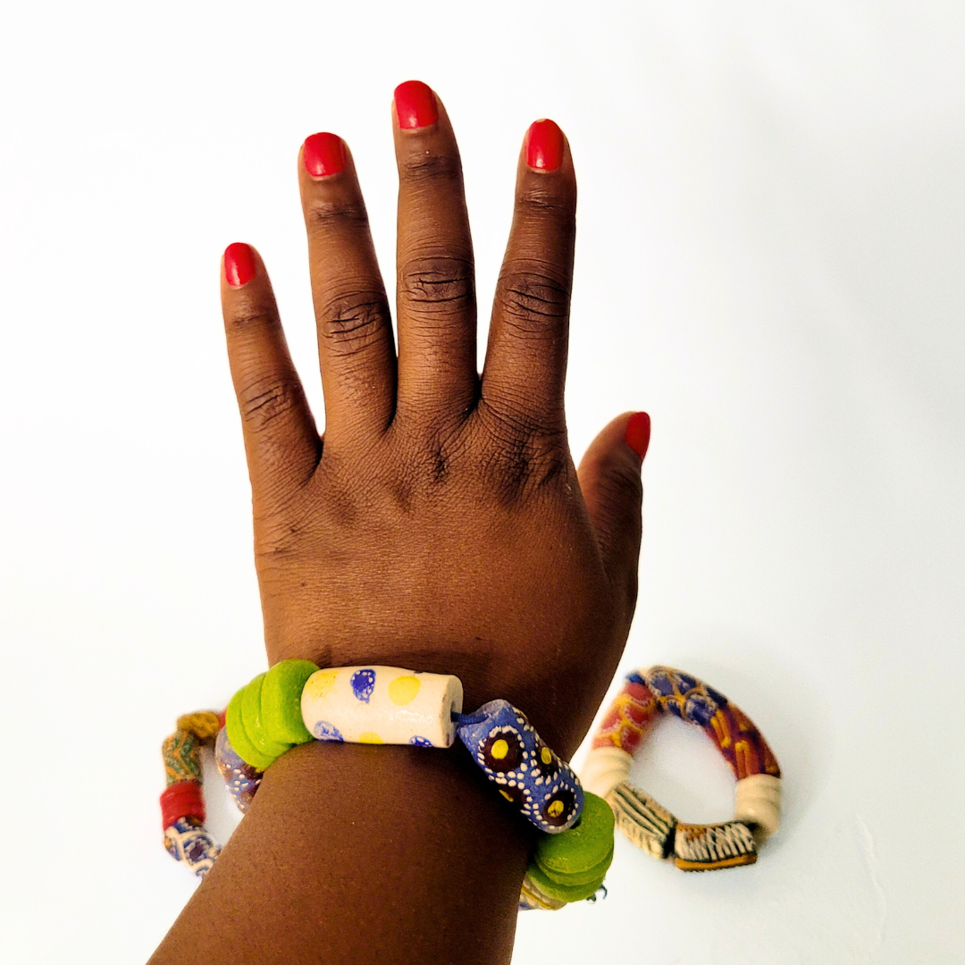 Shop Asali's Ghanian Glass Beaded Bracelet